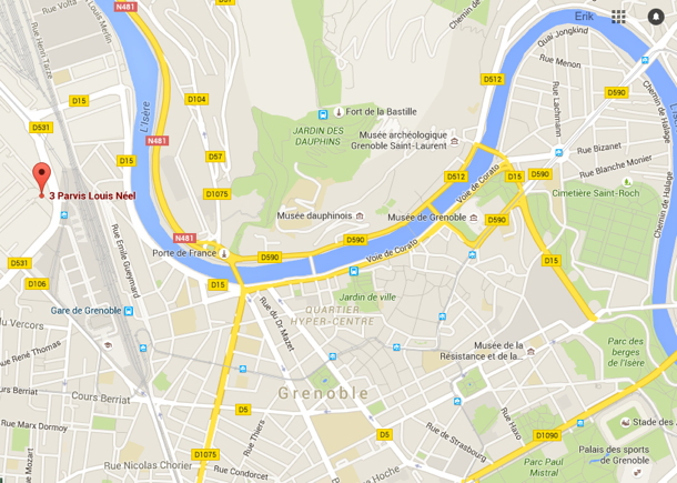 3 Parvis Louis Neel - Google map